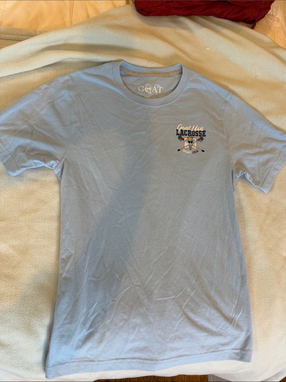 Light Blue Lacrosse Graphic T-Shirt